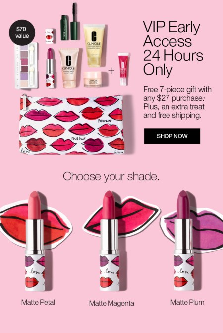 clinique 10 2015 vip early access gift w 27