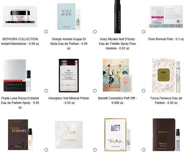 sephora 10 24 2015 free samples