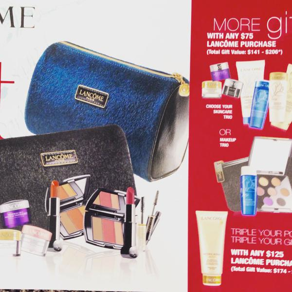 next nordstrom 08 2015 lancome free gift 7pc on sep 17 2015