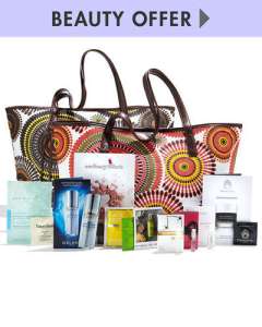 neiman marcus camp gorgeous event free sample-filled tote