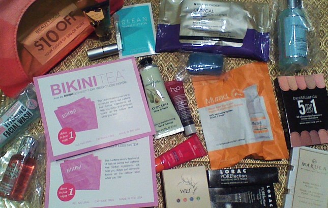 beauty.com trina turk sample filled bag july 2015