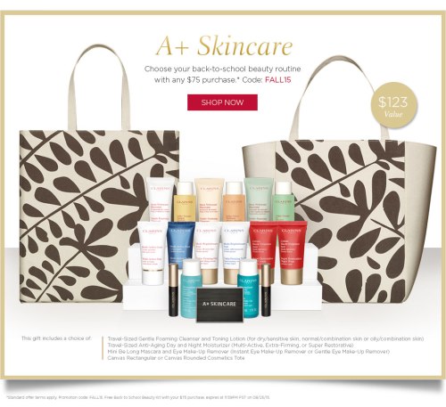 clarins 08 2015 10pc gift with 85 icangwp