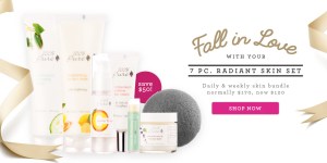 100 percent pure 09 2015 7pc radiant skin set