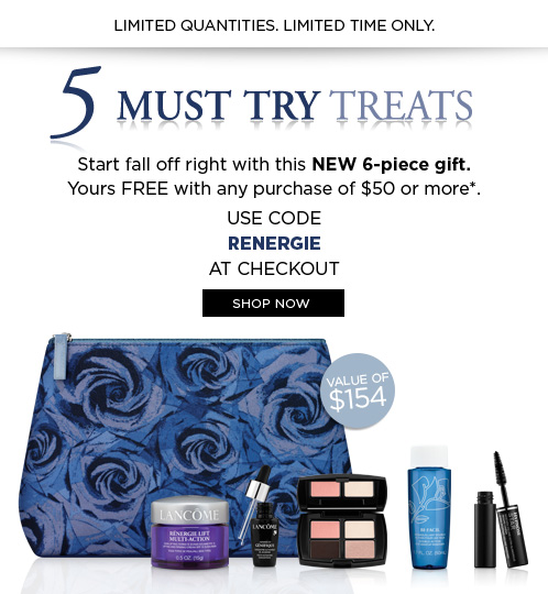 lancome ca 09 2015 6pc gift 154 value
