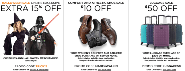kohls 10 2015 store coupons