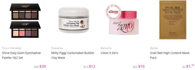 memebox 10 2015 best selling