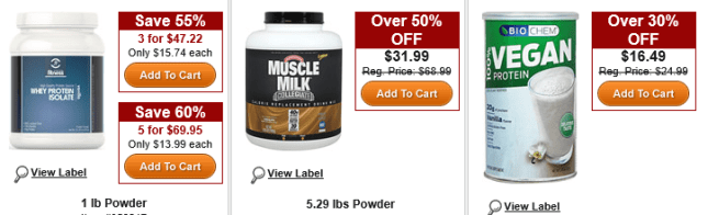 puritan 10 2015 whey protein screenshot