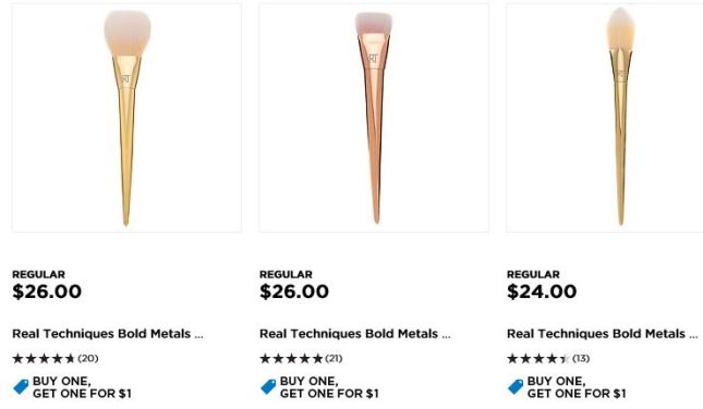 kohls 11 2015 real techniques buy 1 get 1 for 1