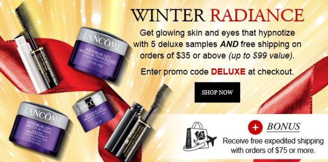 lancome 11 2015 deluxe 5pc w 35