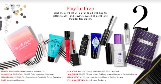 sephora 10 2015 holiday sample bags vibfavors playful prep