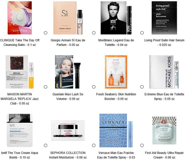 sephora 11 14 2015 free samples