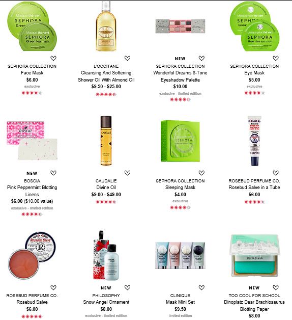 sephora 11 2015 10 and under snapshot