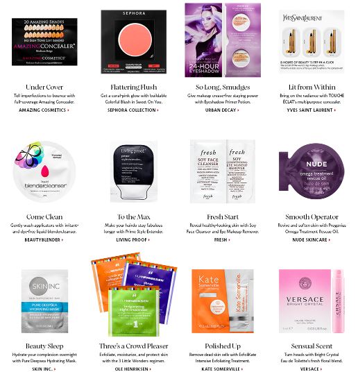 sephora 11 2015 mixitup 12pc sample bag