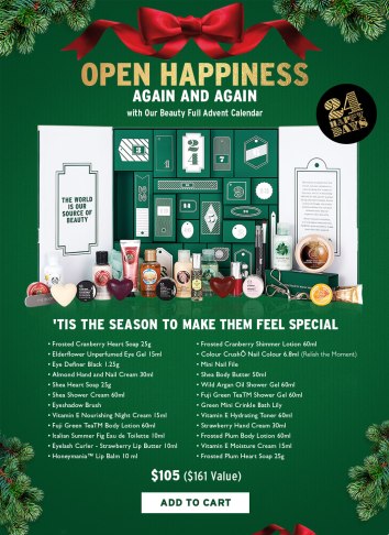 the body shop 11 2015 advent calendar