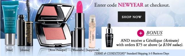 lancome 12 2015 free 5pc deluxe