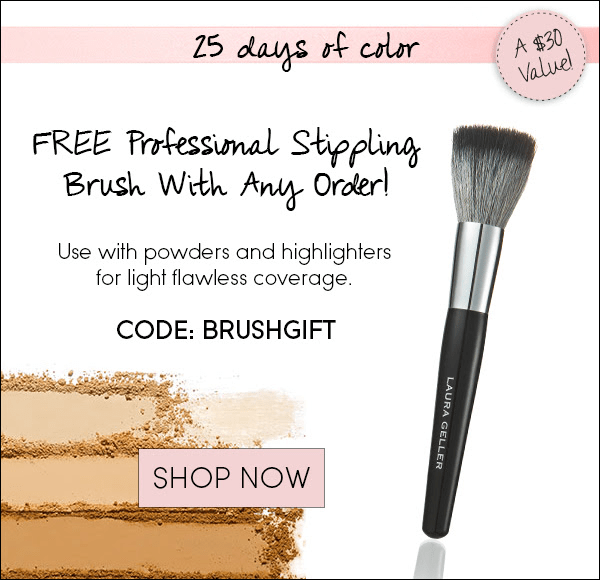 laura geller 12 2015 free 30 brush w any order
