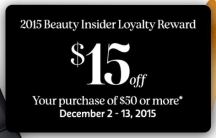 sephora 12 2015 15 off 50