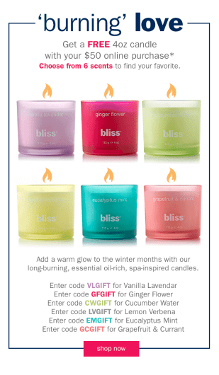 bliss 02 2016 free candle