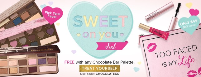 too faced 02 2016 sweet on you set