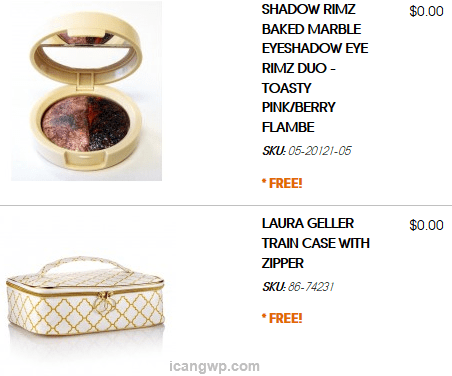 laura geller 2016-03 free full size shadow and train case