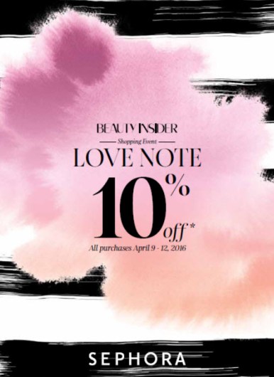 sephora 042016 lovenote