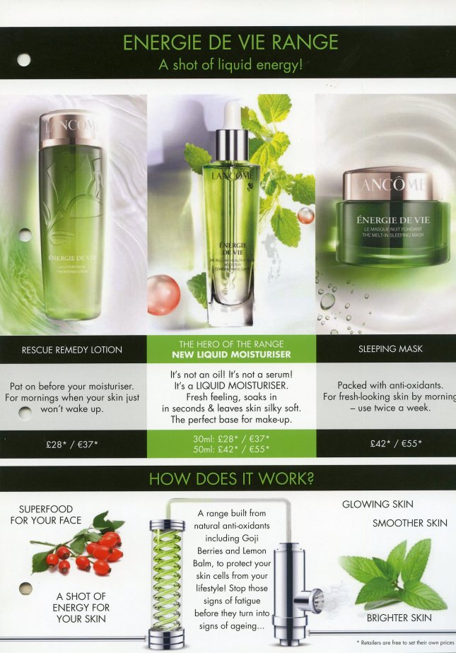 Lancome ca 052016 Energie-Range