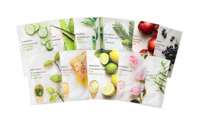 memebox Innisfree It's Real Squeeze Mask Bundle Set 2016-06