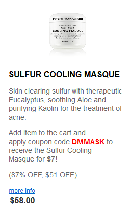 Peter Thomas Roth Clinical Skin Care 2016-06 sulfur mask