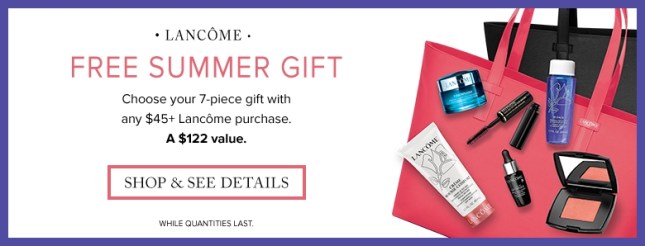 the bay 062016 free lancome gift