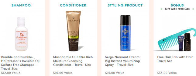 birchbox Build Your Own Hair Travel Set 2016-07