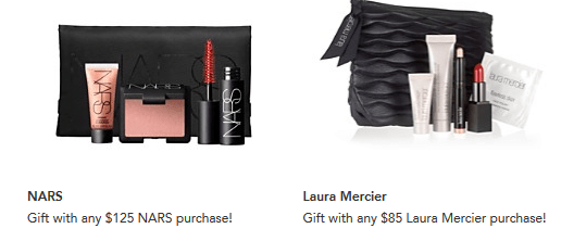 Gifts with Purchase - Bloomingdale's 2016-07 nars laura mercier