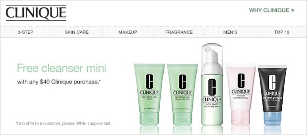 lord 072016 choose your clinique cleanser with 40