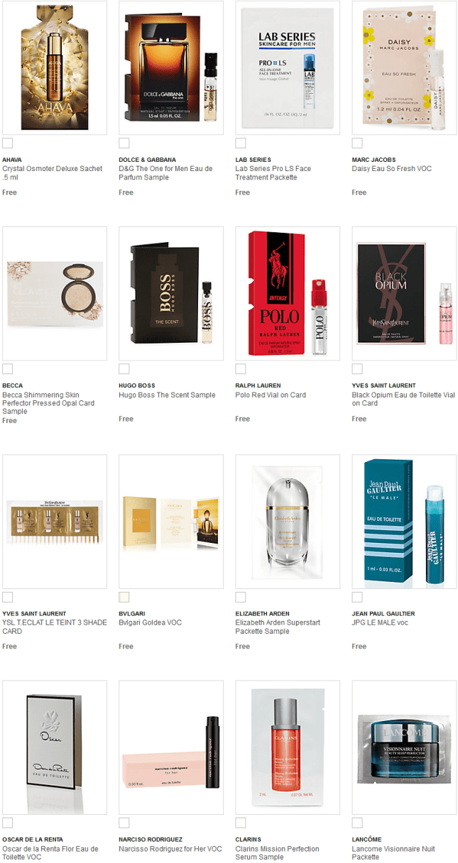 lord 5 Free Samples With Purchase - SPECIAL OFFERS - Beauty - Lord and Taylor 2016-07.png