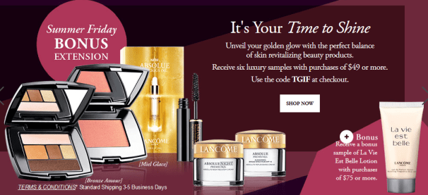 Lancome Cosmetics 6pc w 49 icangwp