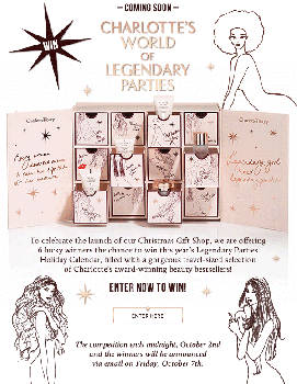 Charlotte Tilbury Advent calendar 2016 spoiler and giveaway - see more at IcanGWp - your gift with purchase destination.gif