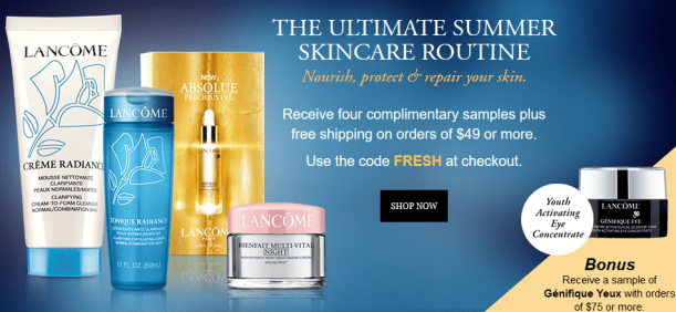 Lancome USA Fall gift with purchase 2016 - see more beauty gift with purchase at I can GWP beauty blog