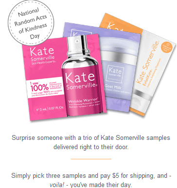 Kate Somerville  Celebrate Random Acts of Kindness Day  3 pack sample feb 2017.png