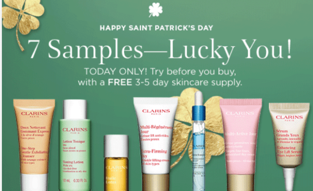 Clarins  JACKPOT  You Have Only One Day to Choose 7 FREE Samples   mar2017.png