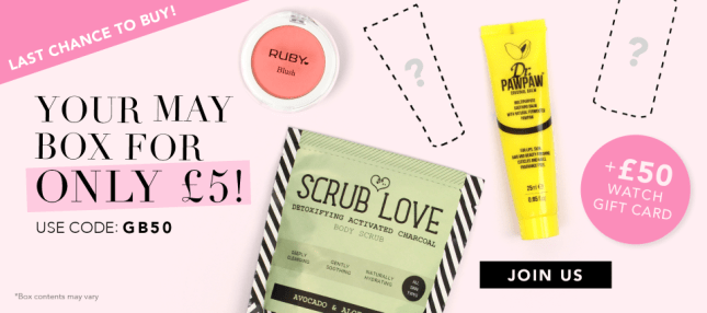 glossybox uk may 2017 see more at icangwp blog