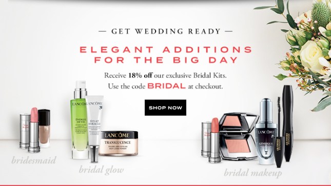 lancome 18% off bridal may 2017 see more at icangwp blog
