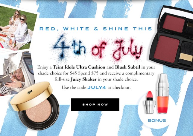 lancome 4th of july gift