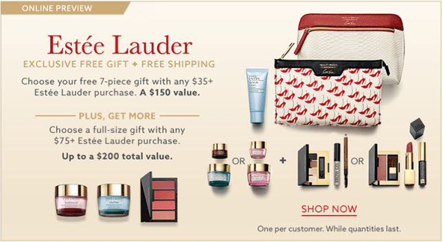 lord and taylor estee lauder 7pc gift w 35 aug 2017 Lord Taylor