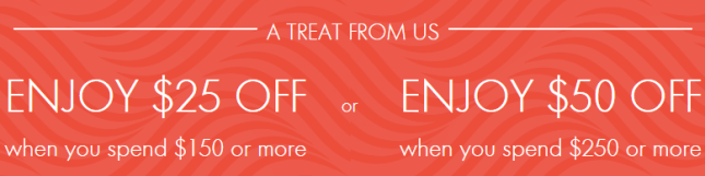 Space NK 25 off or 50 off jul 2017