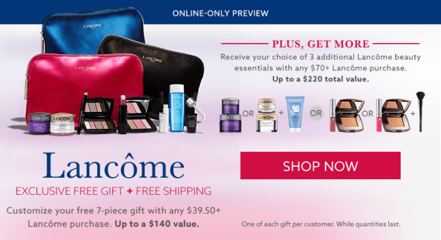 lord and taylor lancome gift 7pc w 3950 aug 2017 see more at icangwp blog
