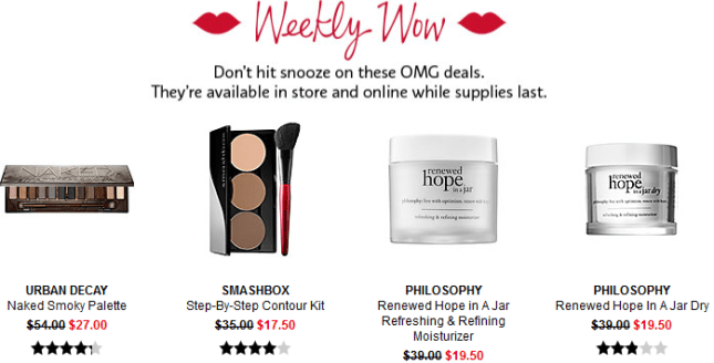 sephora weekly wow deal 8 24 aug 2017 see more at icangwp blog