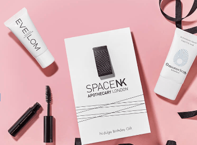Space NK uk birthday gift aug 2017 Luxury Beauty Products Skincare Makeup