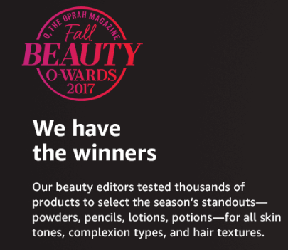 Amazon o the oprah magazine fall beauty o wards 2017.png