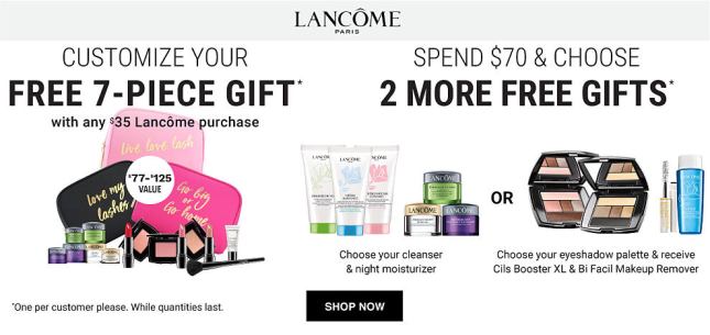 belk 7pc gift w 35 lancome aug 2017 see more at icangwp blog