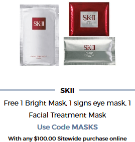 Bluemercury coupon masks Beauty Treats on Us sep 2017