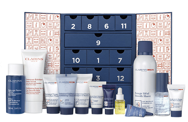 Buy ClarinsMen 12 Days Of Christmas Beauty Advent Calendar John Lewis